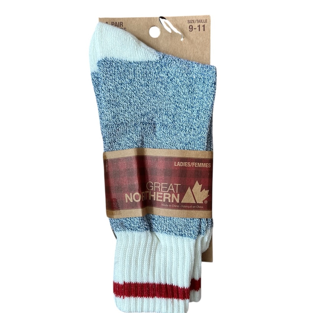 Great Northern Ladies Cabin Boot Socks – Plaid – Size 5–10 – New